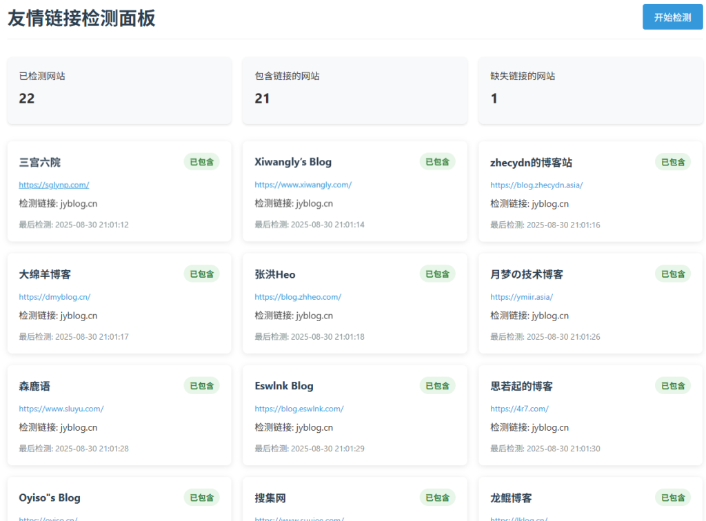 图片[1]-友情链接检测面板 LinkChecker-倦意博客